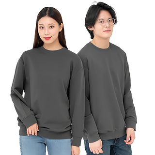 CARET 男女通用大碼毛圈布排汗衫, M, 木炭黑