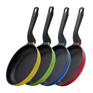 SHCJ 生活采家 岩紋果色 不沾平底鍋 鋁合金壓鑄成型 適用電磁爐等爐具, 18.7cm, 1個