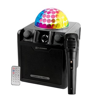 AUDIOBOX 七彩霓虹藍芽無線卡拉OK音箱 180 x 180 x 240mm 黑色, Carnival330