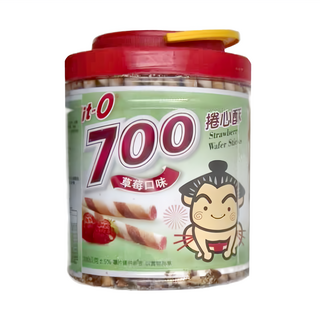 Hit-O 700 捲心酥草苺, 700g, 1桶