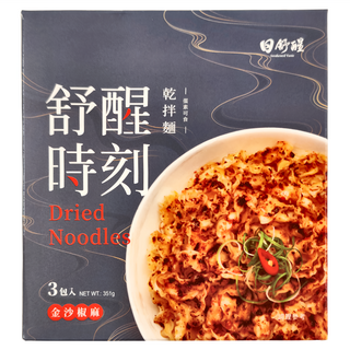 日舒醒 舒醒時刻乾拌麵 金沙椒麻口味 (351g), 3包