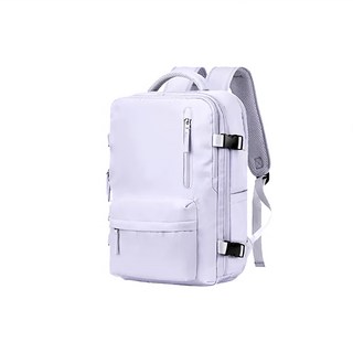 乾濕分離輕旅行收納背包, 芋香紫, 防潑水, 多隔層收納, 輕巧設計, 30 x 20 x 43cm, 1個