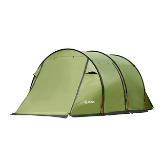 ATUNAS 歐都納 一房一廳黑膠三環帳 A1TEEE03 550 x 260 x 190cm 露營帳篷, 4人, 軍綠色