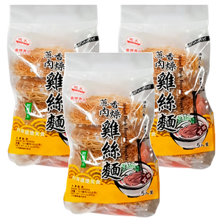 義峰食品 蔥香肉燥風味雞絲麵, 300g, 3袋