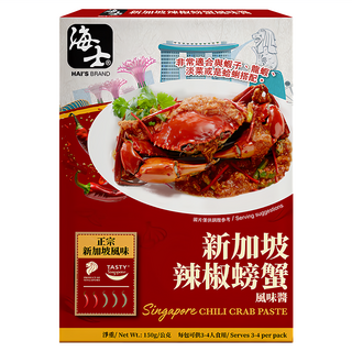 HAI'S 海士 新加坡辣椒螃蟹風味醬 4包, 150g, 1盒