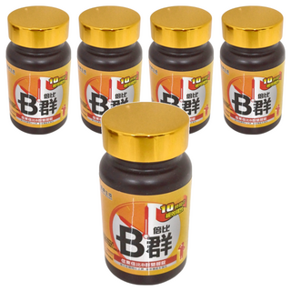 信東生技 倍比B群雙層錠 (牛磺酸升級配方), 10小時緩效釋放, 30顆, 5盒