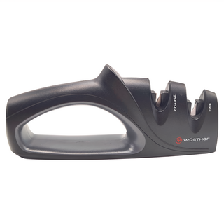 WUSTHOF 三叉 二段式磨刀器 - 輕鬆磨刀, 單方向磨刀, 人體工學手柄, 單色, 17.9cm, 1個