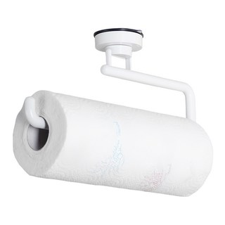 deHUb 吸盤式廚房紙巾架, 免釘安裝, 增添室內裝飾, 白色, 1個