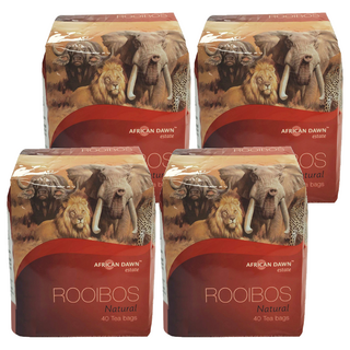 非洲晨曦 南非國寶茶 超輕盈 低卡路里 無咖啡因 低單寧酸, 2.5g, 40包, 4袋