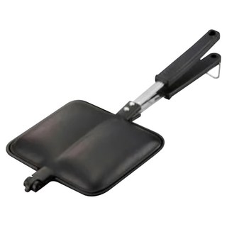 IWACHU 岩鑄 鑄鐵熱壓吐司烤盤 日本製造, 37.5 × 16 × 4.5cm 內徑14.5 × 16cm, 1個