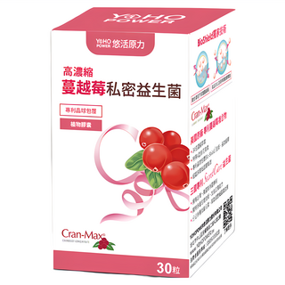 悠活原力 蔓越莓私密益生菌, 0.4g, 30顆, 1盒