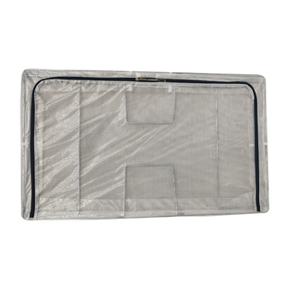 床底防潮衣被收納箱 80x47x18cm PVC夾網, 透明色, 1個