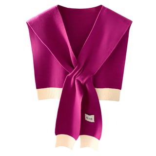 PEONIST 針織羊毛圍巾披肩