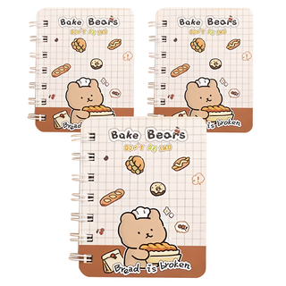 德德小品集 烘焙熊記事本-出爐, 1組
