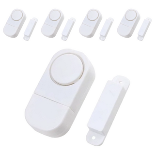 防盜警報器門窗 ABS電子元件 白色 5入, 1組
