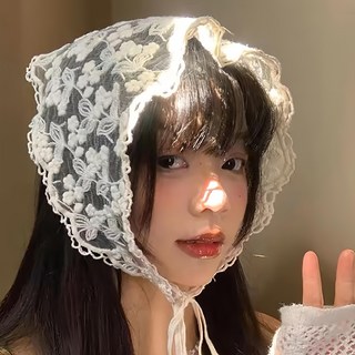 阿格羅斯 蕾絲頭巾 A款