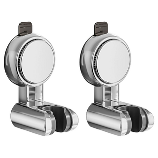 小麥購物 Y987吸盤蓮蓬頭支架 96g 2個, 鏡面銀