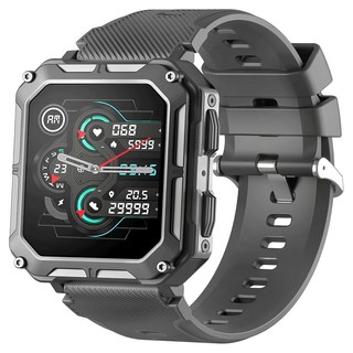 YOGEMDI 軍規智能通話藍牙手錶/運動手環 C20PRO, 黑色, 1.83吋, 藍牙