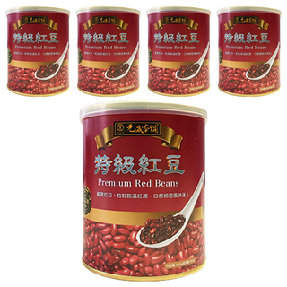 元歲本舖 特級紅豆 粒粒飽滿紅潤 口感綿密風味迷人, 900g, 5罐