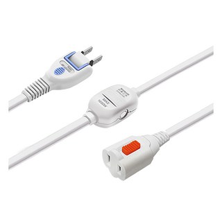 SANLUX 台灣三洋 2孔1對1防脫落中繼線 接頭鎖定防脫落設計 過載自動斷電, 1m, SYPW-210A, 1個