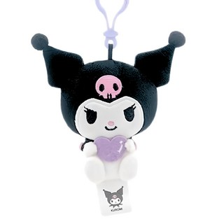 KUROMI 酷洛米 可愛造型玩偶吊飾鑰匙圈 16 x 12cm 60g, 酷洛米抱抱, 1個