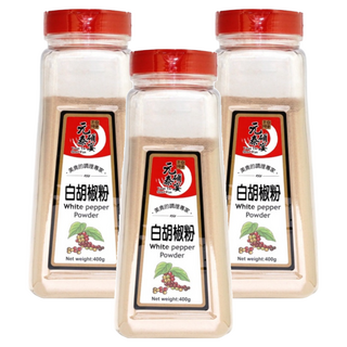 元泰碩宴 白胡椒粉, 400g, 3瓶