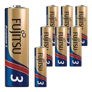 FUJITSU 富士通 Premium S 3號鹼性電池, 日本製造，超強電流長效型，10年保存, 4顆, 2組