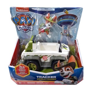 nickelodeon PAW PATROL 汪汪隊立大功 大救援車標配系列 玩具車, 叢林救援車 + 小克, 1盒, 21 x 10 x 19cm