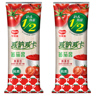 KAGOME 可果美 減鈉減卡蕃茄醬, 465g, 2瓶