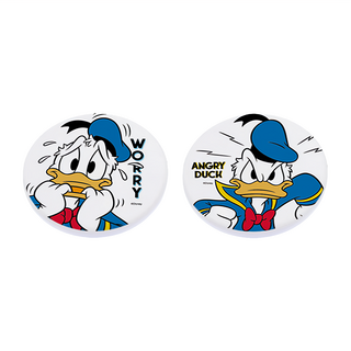 收納王妃 唐老鴨硬式珪藻土杯墊 圓形, 唐老鴨, 2個