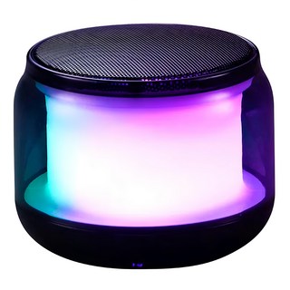 Kinyo 藍牙炫彩小喇叭 附充電線 + AUX音源線 + 掛繩 直徑79mm 高63mm 193g, BTS-722, 單一顏色