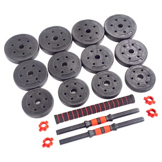 成功 二合一組合式可調啞鈴槓鈴組 5層安全防護, 20kg, 1組