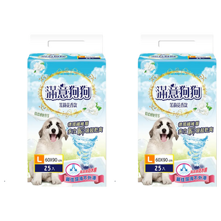 Mores 摩爾思 滿意狗狗寵物尿墊 茉莉花香, L(60 x 90cm), 25片, 2包