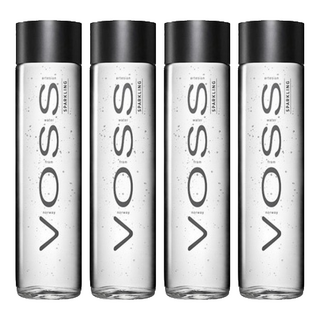 VOSS 芙絲 挪威氣泡礦泉水 玻璃瓶裝, 前CK設計總監設計, 雙層瓶蓋, 800ml, 4瓶