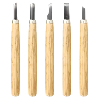 ABEL 力大牌 高級雕刻刀組 02016, 5入