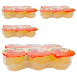 COCON 可康 蘋果風味椰果果凍, 118g, 4組