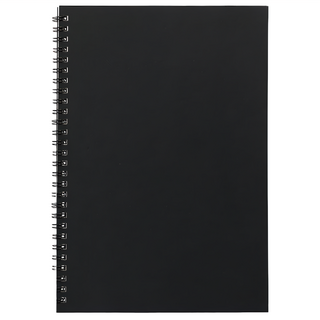 小麥購物 G276 A5線圈筆記本 130g, 黑色線條, 5本