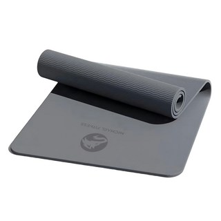 MICHAEL FITNESS 麥克健身 TPE瑜珈墊 183 x 80 x 0.6cm, 紳士灰, 1組