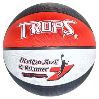 TROPS 特波士 三色刻字籃球 室內/室外, SIZE 7