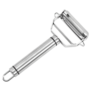 FSS 二合一不鏽鋼多功能削皮刀, 銀色, 1支