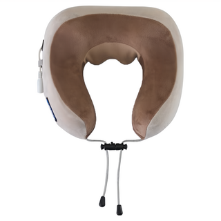 MRF 健身大師 溫揉午睡U型按摩枕, HY-669, 咖啡色