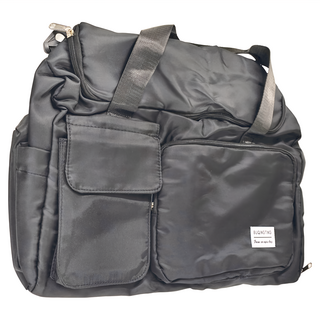 BUQINGTING 立體大容量雙層健身運動包/出差旅行包 防潑水牛津布