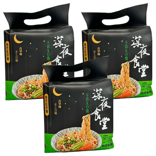 CHI-SHENG 耆盛食品 深夜食堂乾拌麵 干貝XO醬， 酷澎熱銷推薦, 12包
