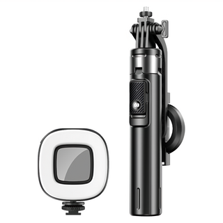 Meet Mind 多合一磁吸夾式自拍棒+補光燈套裝 四腳架 藍牙5.2 遙控 360° 旋轉, Phantom2, 1組