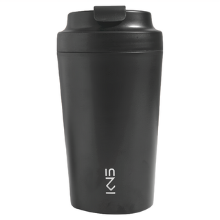 KIMI 真陶瓷內膽咖啡杯, 黑色, 380ml, 1個