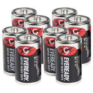 EVEREADY 永備 碳鋅黑金鋼2號電池, 2個裝, 4組