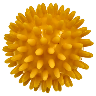 MIKA HOUSE 橘之屋 按摩球, 7cm 直徑, 無毒PVC, 台灣製, 3個一組, 黃色, 1組