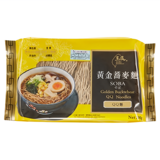 玉民 黃金蕎麥QQ麵 300g/包 - Q彈有嚼勁，健康美味，快速料理首選, 1包