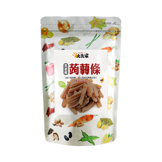 元氣家 高纖黑胡椒蒟蒻條，Q彈有嚼勁，富含膳食纖維，無膽固醇, 200g, 1包