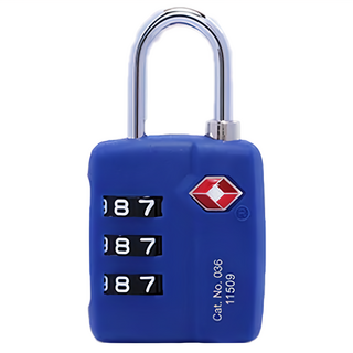 Travel Blue 英國藍旅 TSA美國海關三碼鎖 TB036, ABS+PC 材質, 台灣製造, 5.5 x 3 x 1.5cm, 藍色